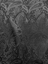 Load image into Gallery viewer, 22&quot; Black Paisley Jacquard