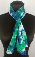 Load image into Gallery viewer, 8&quot;x52&quot; Blue Green Blues Long Scarf