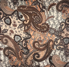 Load image into Gallery viewer, 35&quot; Chocolate Brown Paisley
