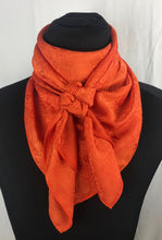 Load image into Gallery viewer, Custom Dyed Orange Paisley Jacquard