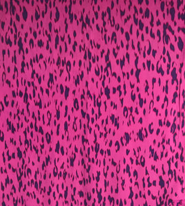 44" Pink Bobcat Print