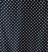 Load image into Gallery viewer, 44&quot; Navy Dot Silk Wildrag