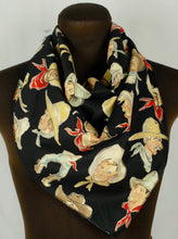 Load image into Gallery viewer, 26&quot; Cotton Cowboys and Wildrag Print Bandana