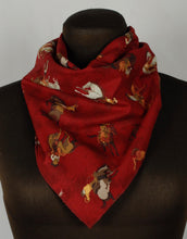 Load image into Gallery viewer, 21&quot; Cotton Western Print on Maroon