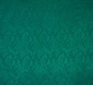 35" Forest Teal paisley jacquard